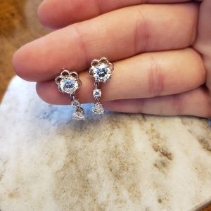 Sterling silver dangle earrings